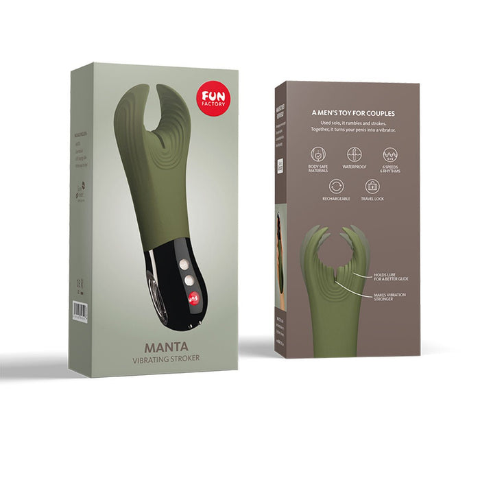 Fun Factory Manta Man Tool - Moss Green - SexToy.com