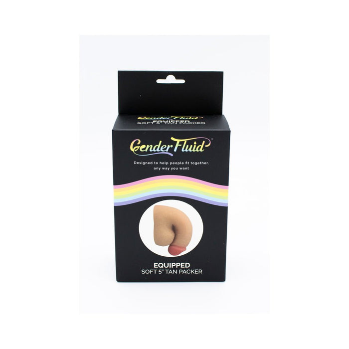 Gender Fluid Equipped Soft Packer 5 In. Tan - SexToy.com