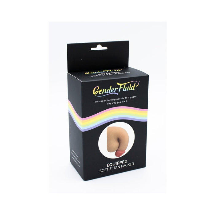 Gender Fluid Equipped Soft Packer 5 In. Tan - SexToy.com