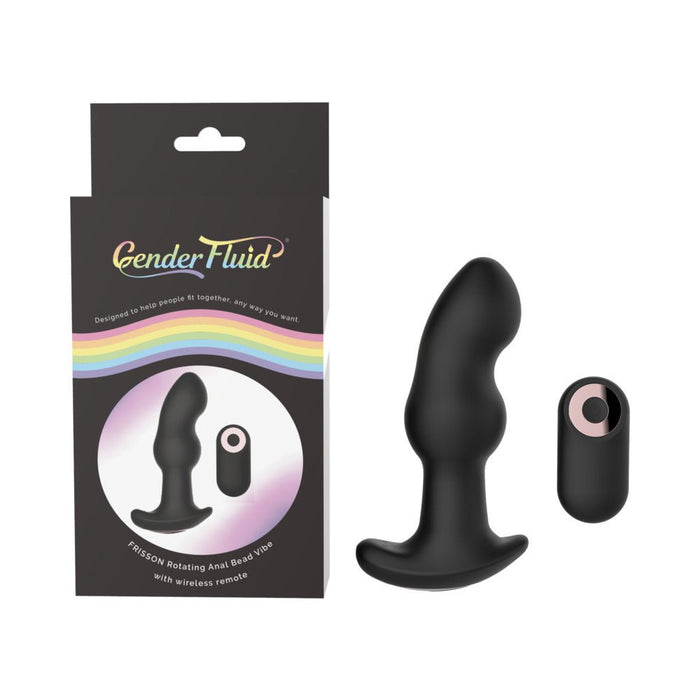 Gender Fluid Frisson Anal Vibe With Remote Silicone Black - SexToy.com