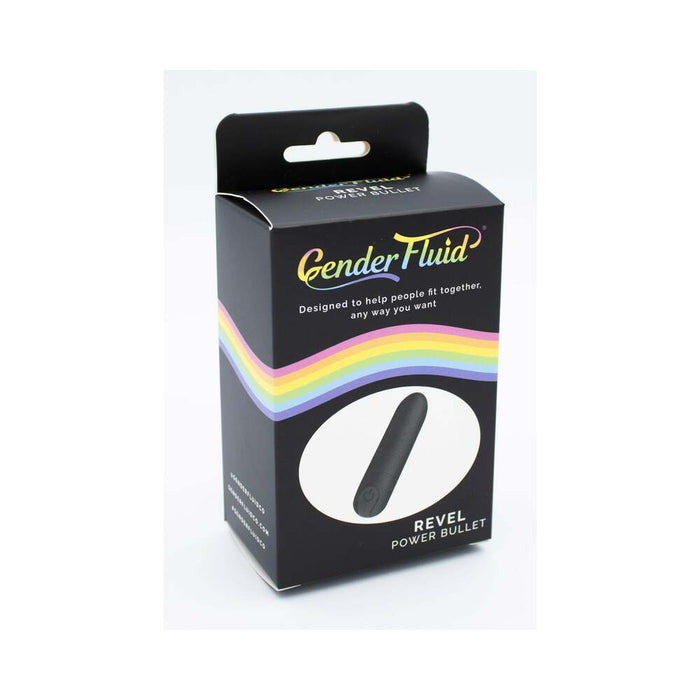 Gender Fluid Revel Power Bullet Matte Black - SexToy.com