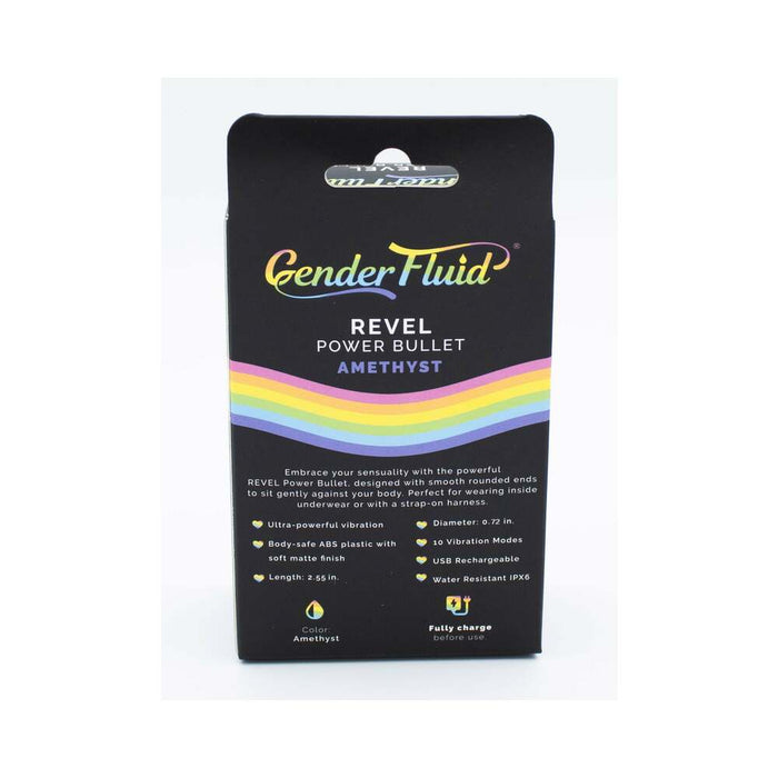 Gender Fluid Revel Power Bullet Purple - SexToy.com