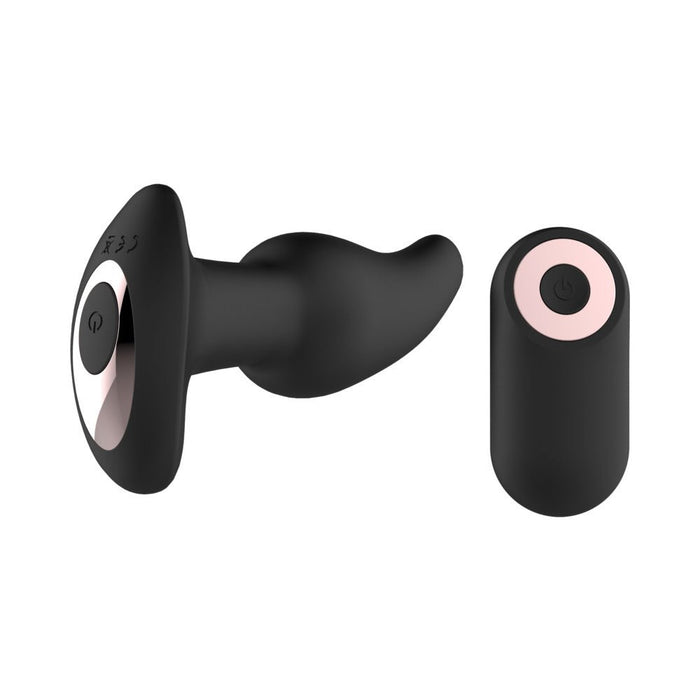 Gender Fluid Twirler Anal Vibe With Remote Silicone Black - SexToy.com