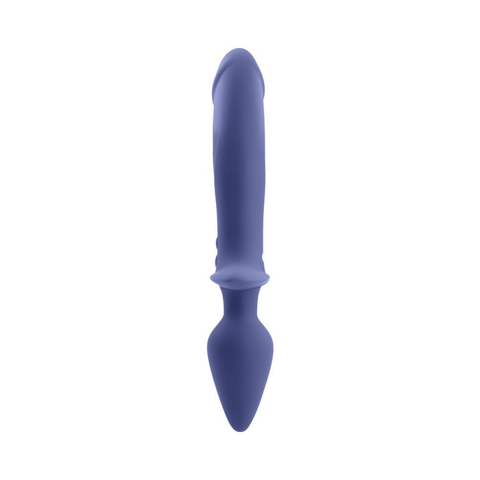 Gender X Dual Defender Rechargeable Silicone Dual End Vibrator With Remote Purple - SexToy.com