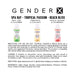 Gender X Flavored Lube Travel Pack 3/2oz Spa Day Tropical Passion Beach Bliss - SexToy.com