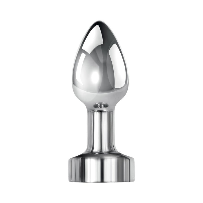 Gender X Rockin' Metal Plug Mini Rechargeable Vibrating Anal Plug Aluminum Silver - SexToy.com