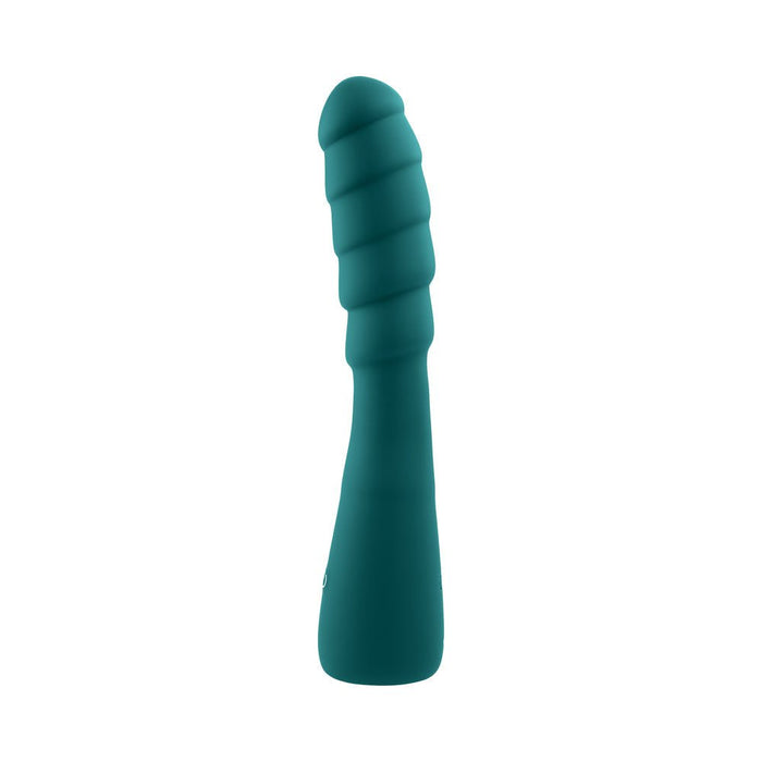 Gender X Scorpion Rechargeable Silicone Vibrator Teal - SexToy.com