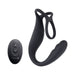 Gender X The Wrangler Rechargeable Silicone Vibrating C - ring With Remote Black - SexToy.com