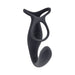 Gender X The Wrangler Rechargeable Silicone Vibrating C - ring With Remote Black - SexToy.com