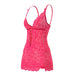 Get It Girl Plunge Chemise & G - Set Diva Pink 2Xl - SexToy.com