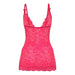 Get It Girl Plunge Chemise & G - Set Diva Pink 2Xl - SexToy.com