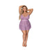 Girl Next Door Babydoll & Crotchless Panty Lilac 2X - SexToy.com