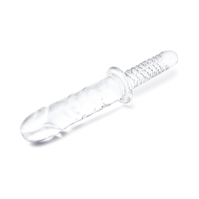 Glas 11 in. Girthy Cock Double Ended with Handle - SexToy.com