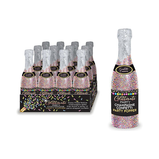 Glitterati Champagne Confetti Display Of 12 - SexToy.com