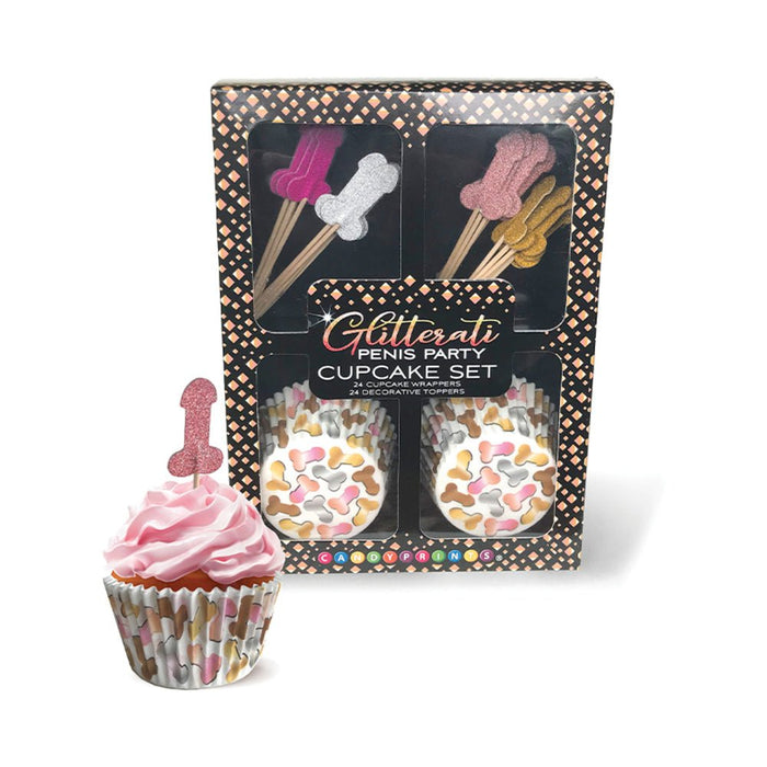 Glitterati Penis Cupcake Set - SexToy.com