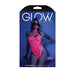 Glow Black Light Harness Mesh Body Suit Neon Pink L/XL - SexToy.com