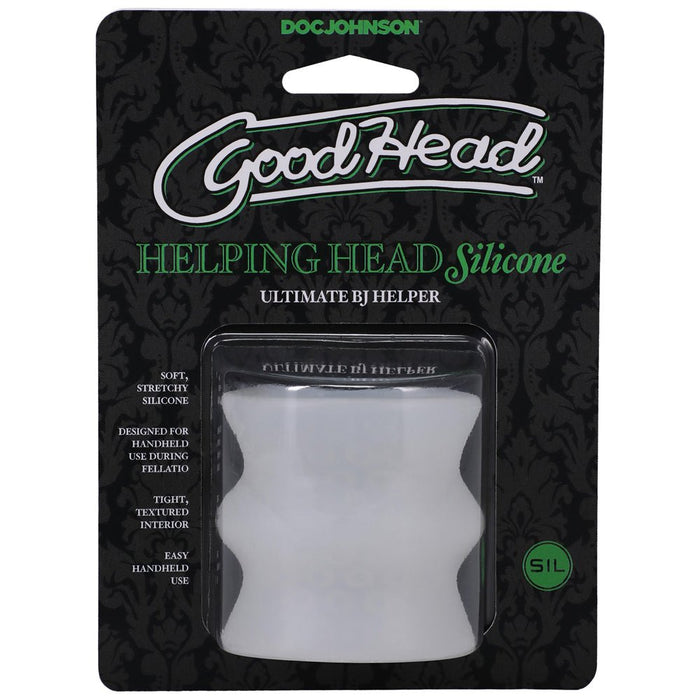 Goodhead Helping Head Silicone Ultimate Bj Helper Frost - SexToy.com