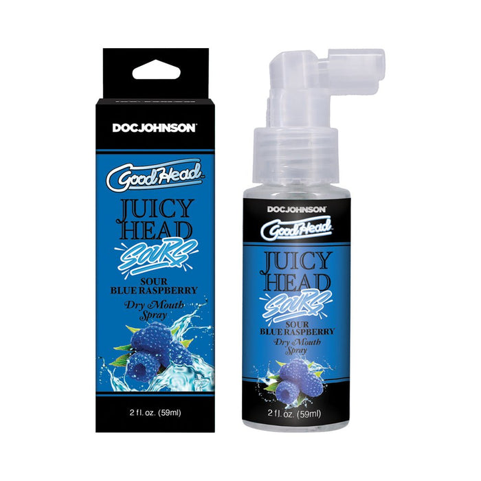 Goodhead Juicy Head Dry Mouth Spray - 2 Oz Sour Blue Raspberry - SexToy.com