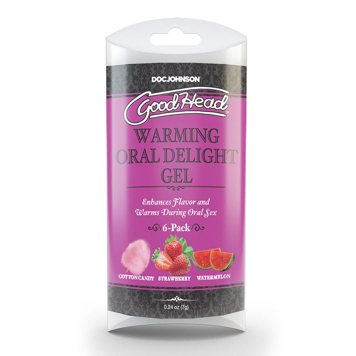 Goodhead Warming Oral Delight Gel Multi - flavor 6 - pack 0.24 Oz. - SexToy.com