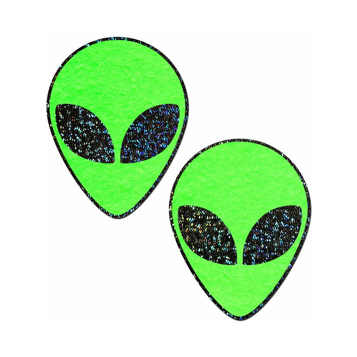 Green Glitter Alien Pasties O/S - SexToy.com