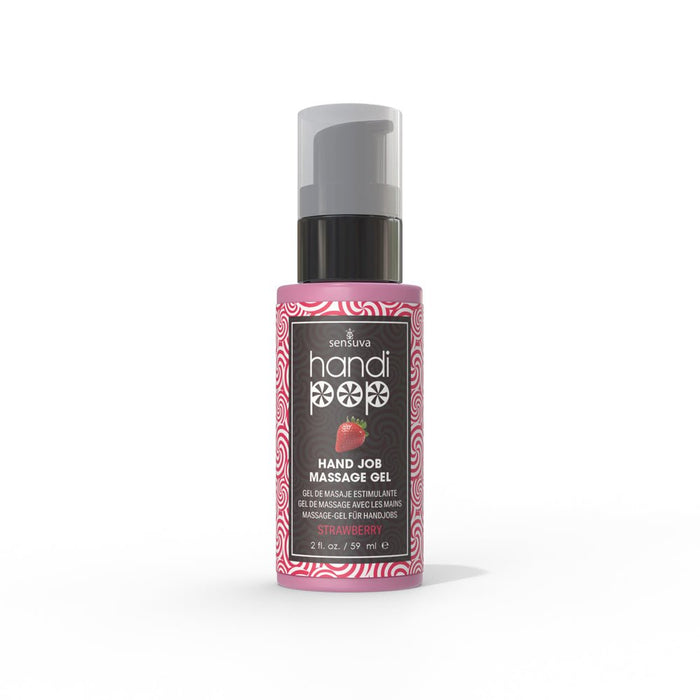 Handipop Massage Gel Strawberry 2oz - SexToy.com