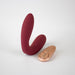 Hercules Remote C - shape Vibrating Plug Red - SexToy.com