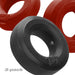 Hunky Junk 3 Pack C Ring - Cherry/Tar Ice - SexToy.com