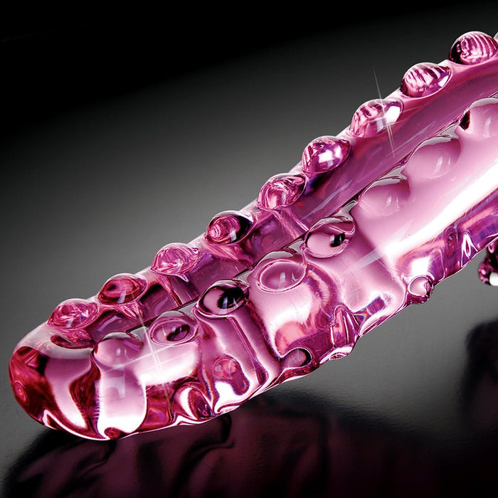 Icicles No 24 Glass Dong 6 Inches - Pink - SexToy.com