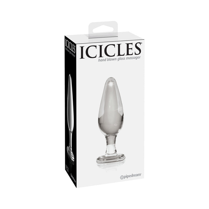 Icicles No 26 Glass Butt Plug Clear - SexToy.com