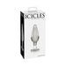 Icicles No 26 Glass Butt Plug Clear - SexToy.com