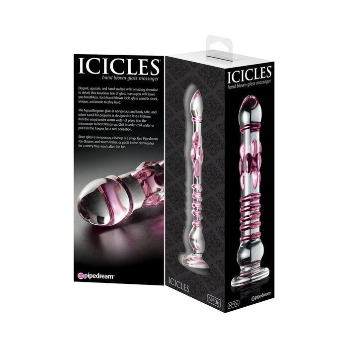 Icicles No 6 Glass Massager - SexToy.com