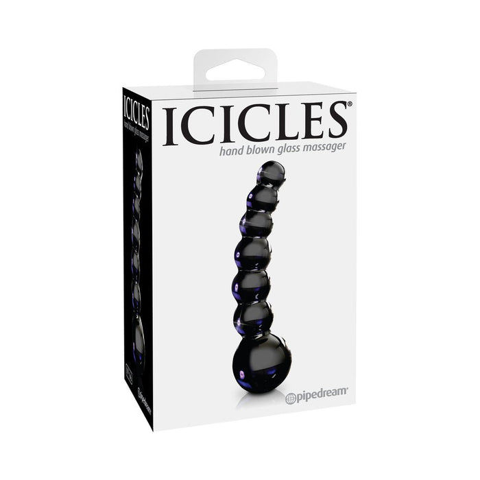 Icicles No 66 Glass Massager Black - SexToy.com