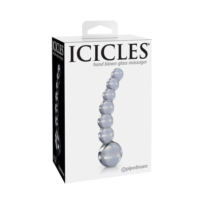 Icicles No 66 Glass Massager Clear Probe - SexToy.com