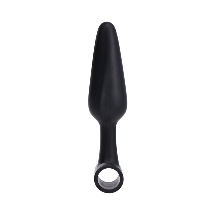 In A Bag Vibrating Butt Plug 5in Black - SexToy.com