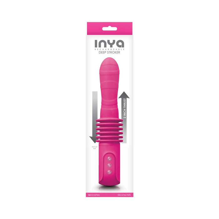 Inya Deep Stroker Pink Thrusting Vibrator - SexToy.com