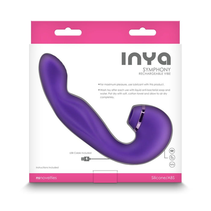 Inya Symphony Suction Dual Stimulator Purple - SexToy.com