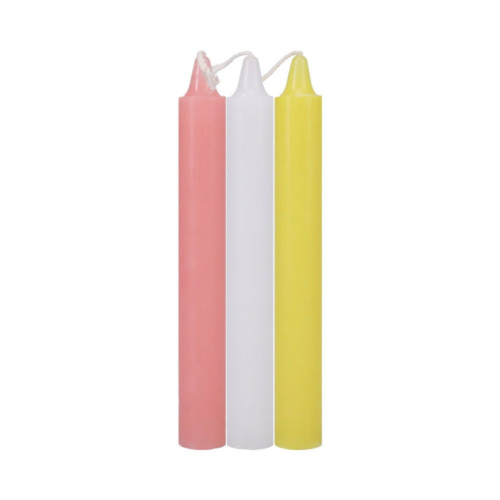 Japanese Drip Candles - Pack of 3 Pink/White/Yellow - SexToy.com