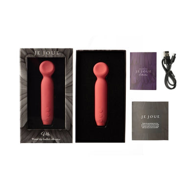 Je Joue Vita Rechargeable Silicone Wand Tip Bullet Vibrator Watermelon Pink - SexToy.com