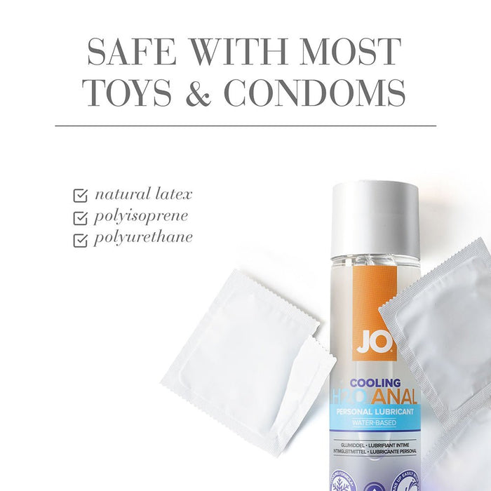 Jo Anal H2O Cool Water Based Lubricant 4 oz - SexToy.com