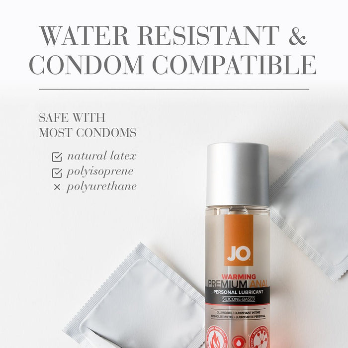 Jo Anal Premium Warming Silicone Lubricant 2 oz - SexToy.com