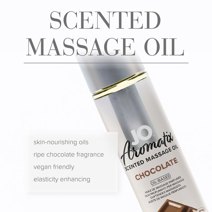 Jo Aromatix Chocolate Massage Oil 4 Oz. - SexToy.com