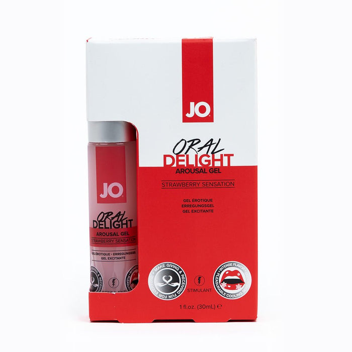 Jo Oral Delight - Strawberry Sensation 1oz - SexToy.com