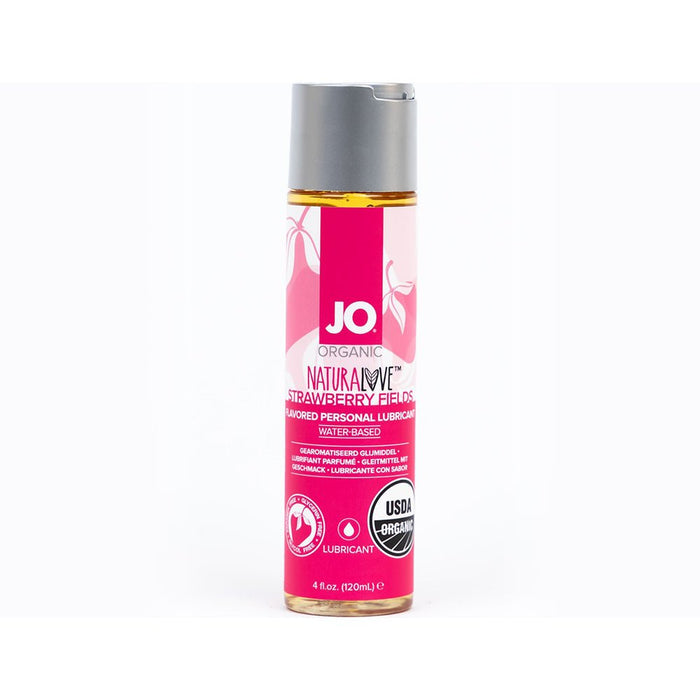 Jo Usda Organic - Strawberry - Lubricant (water - based) 4 Fl Oz / 120 Ml - SexToy.com