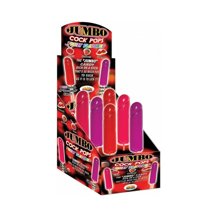 Jumbo Cock Pops Asst Fruit Flavor (6/DP) - SexToy.com