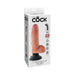 King Cock 7 inches Vibrating Cock with Balls Beige - SexToy.com