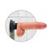 King Cock 7 inches Vibrating Cock with Balls Beige - SexToy.com