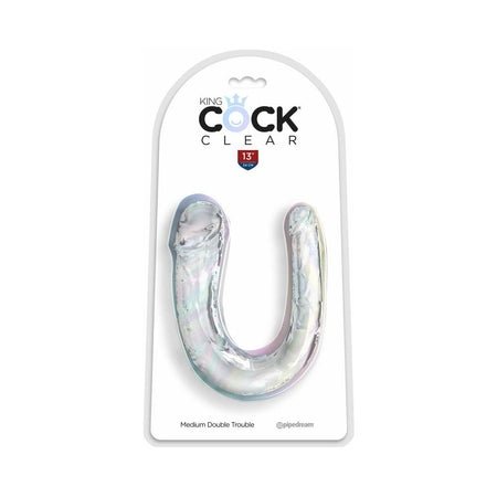 King Cock Clear Medium Double Trouble - SexToy.com