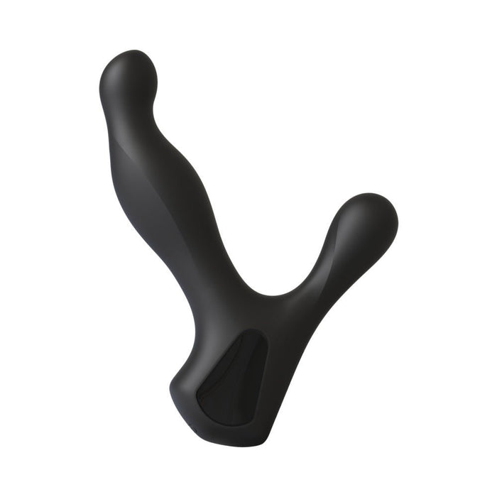 Kink - The Ultimate Rimmer Job Vibrating Silicone Prostate Massager With Rotating Ridges Black - SexToy.com