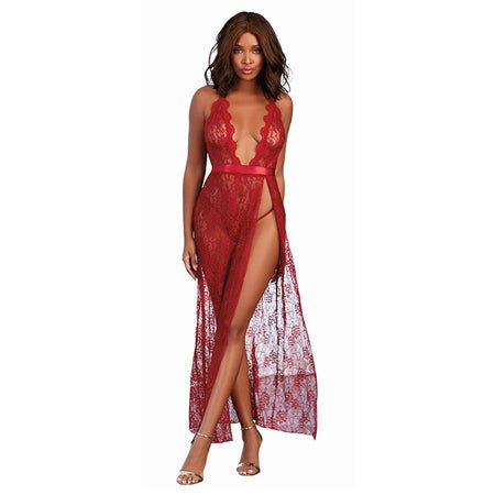 Lace Gown & G-String Garnet XL - SexToy.com