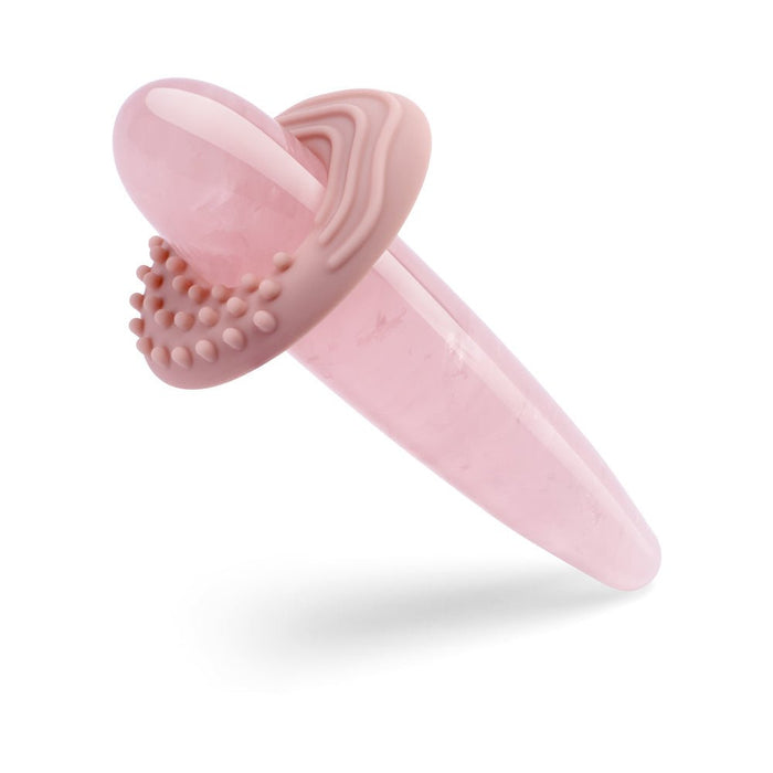 Le Wand Crystal Slim Wand Rose Quartz - SexToy.com